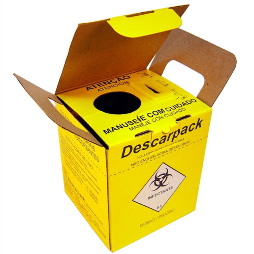 Coletor perfuro cortante 03 litros - Descarpack
