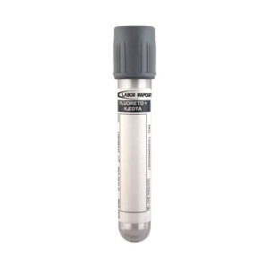 Tubo coleta a vácuo (CINZA FLUORETO 4 ML - Plástico) - caixa com 100 und