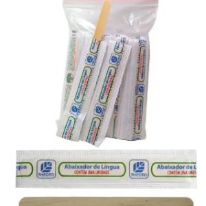 Abaixador de Língua Individual com 100 unidades