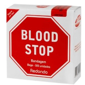 Curativo Blood Stop Redondo - caixa com 500 unidades