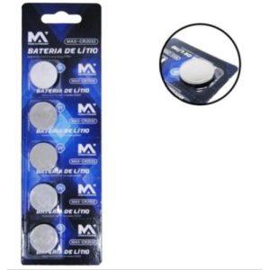 MaxMidia CR2032, Bateria de Litio 3V, Blister com 5 Baterias