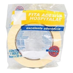 Fita Adesiva Crepe Hospitalar 16X50 rolo Eurocel
