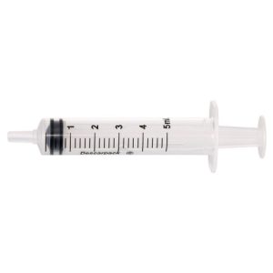 Seringa descartável 05 ml sem agulha bico slip unidade SR
